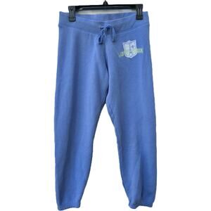 Love Pink Blue XS Jogger Sweatpants Victorias Secret Pants Y2K